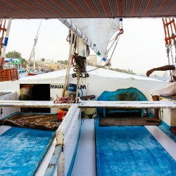 Sailing In A Felucca On The Nile In Aswan